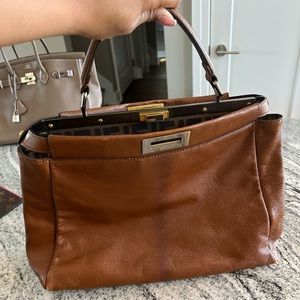 Peekaboo Large Fendi Zucca